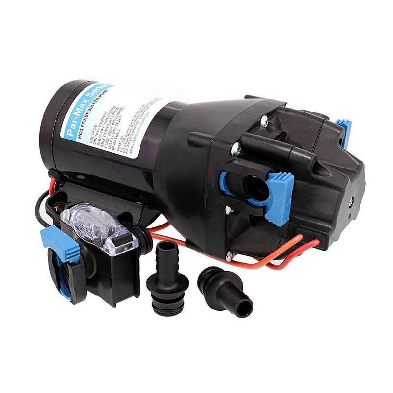 Jabsco Par-Max HD3 Heavy Duty Water Pressure Pump - 12V - 3 GPM - 40 PSI [Q301J-115S-3A] - Wholesaler Elite LLC