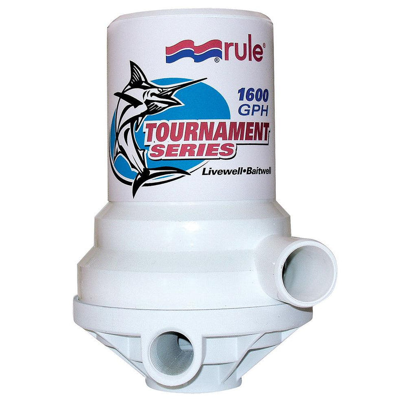 Rule Tournament Series 1600 GPH Livewell Pump Dual Port [209FDP] - Wholesaler Elite LLC