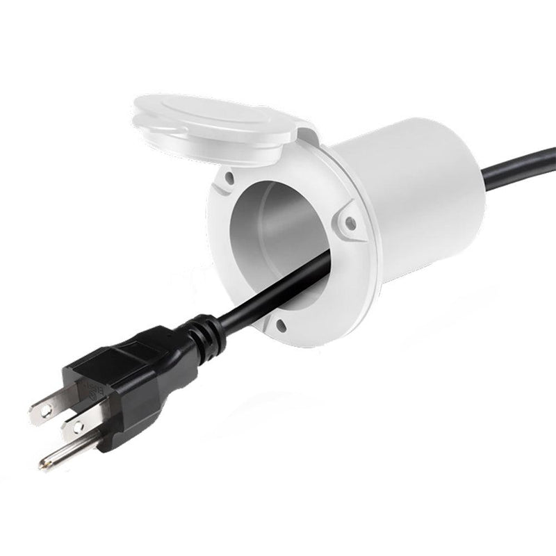 Guest AC Universal Plug Holder - White [150PHW] - Wholesaler Elite LLC
