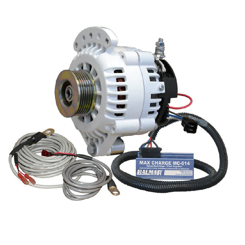Balmar 621 Series 120A Kit w/MC-614 Regulator, T-Sensor, K6 Pulley, Single Foot Mounting Hardware [621-VUP-MC-120-K6] - Wholesaler Elite LLC