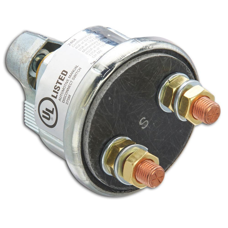 Cole Hersee Metal Body Battery Disconnect Switch SPST - 6-12V [2484-BP] - Wholesaler Elite LLC