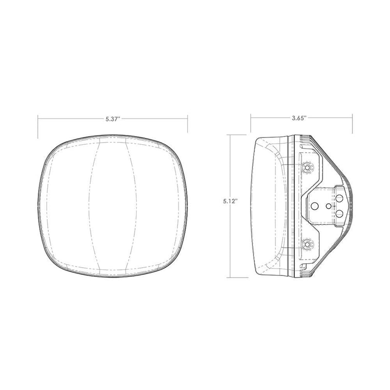 RIGID Industries Adapt XE Number Plate - White [300419] - Wholesaler Elite LLC