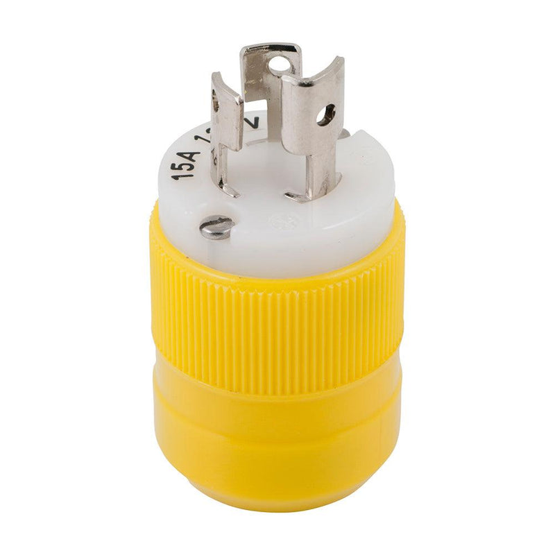 Marinco Locking Plug - 15A, 125V - Yellow [4721CR] - Wholesaler Elite LLC