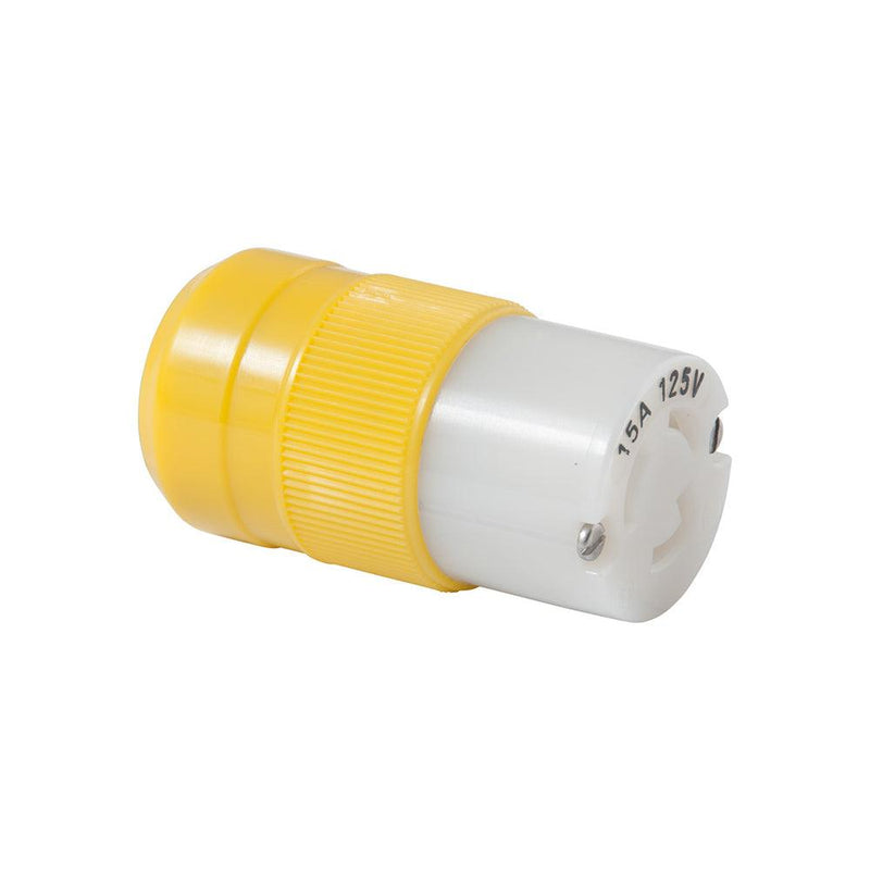 Marinco Locking Connector - 15A, 125V - Yellow [4731CR] - Wholesaler Elite LLC