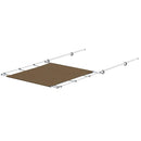 SureShade PTX Power Shade - 51" Wide - Stainless Steel - Toast [2021026261] - Wholesaler Elite LLC