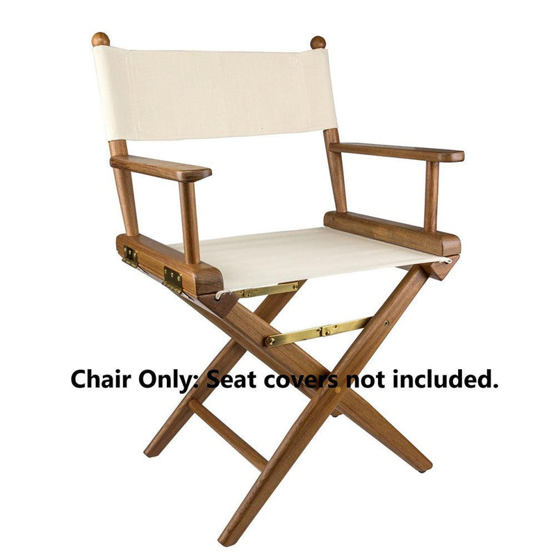 Whitecap Directors Chair w/o Seat Covers - Teak [60040] - Wholesaler Elite LLC