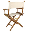 Whitecap Directors Chair w/Natural Seat Covers - Teak [60044] - Wholesaler Elite LLC