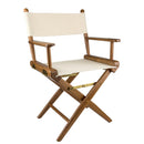 Whitecap Directors Chair w/Natural Seat Covers - Teak [60044] - Wholesaler Elite LLC