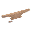 Whitecap 12" Cleat - Teak [60406] - Wholesaler Elite LLC