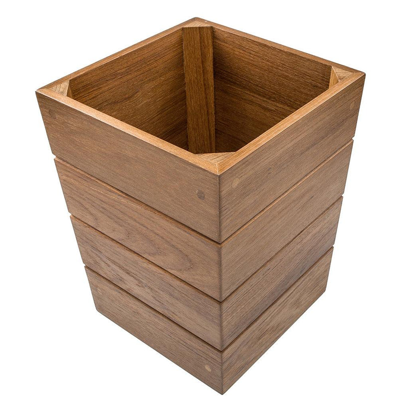 Whitecap Small Waste Basket - Teak [63102] - Wholesaler Elite LLC