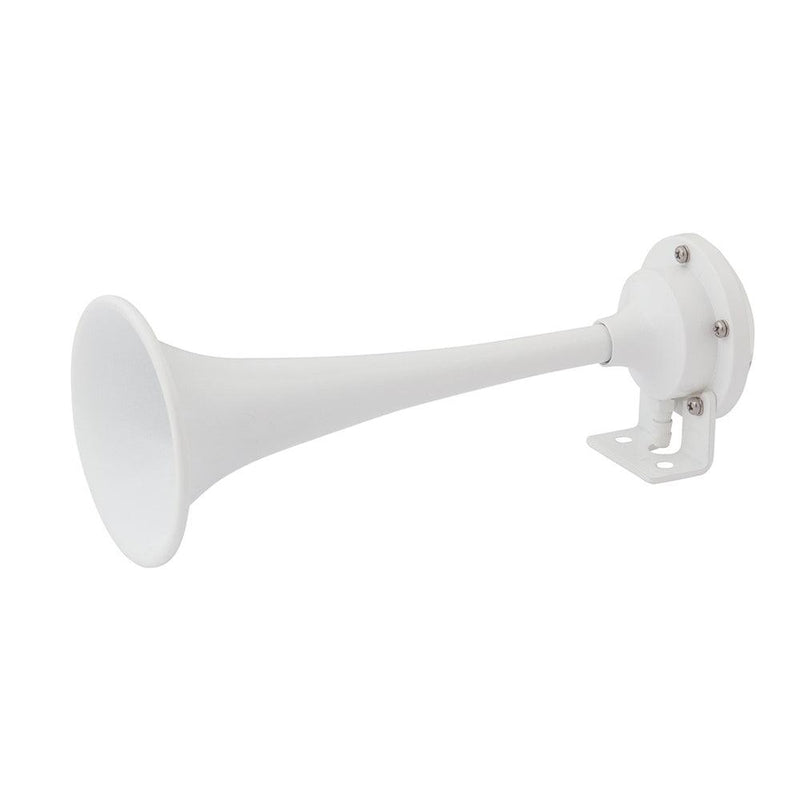 Marinco White Epoxy Coated Single Trumpet Mini Air Horn [10104] - Wholesaler Elite LLC