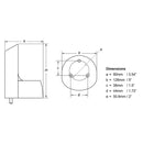 Hella Marine NaviLED PRO Deck Mount Adapter - White [241287812] - Wholesaler Elite LLC