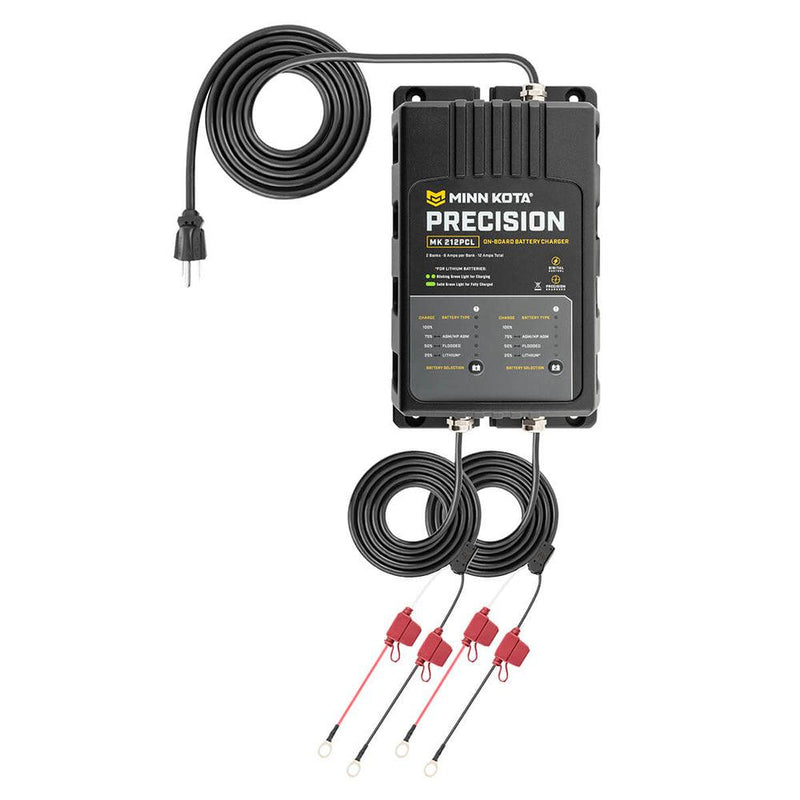 Minn Kota On-Board Precision Charger MK-212 PCL 2 Bank x 6 AMP LI Optimized Charger [1832121] - Wholesaler Elite LLC