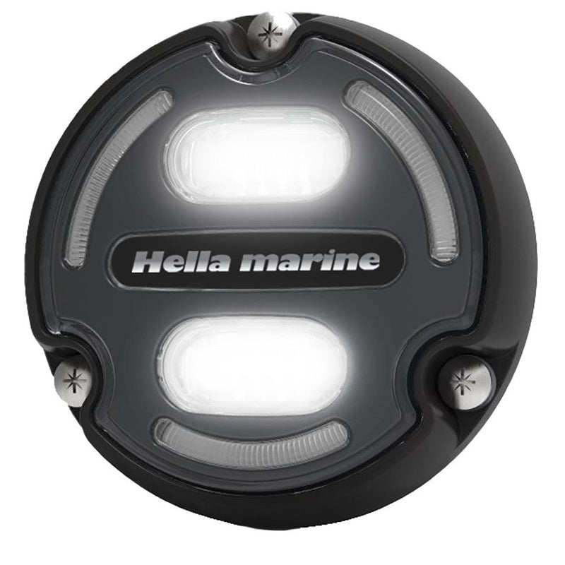 Hella Marine Apelo A2 Blue White Underwater Light - 3000 Lumens - Black Housing - Charcoal Lens w/Edge Light [016147-001] - Wholesaler Elite LLC