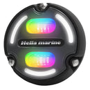 Hella Marine A2 RGB Underwater Light - 3000 Lumens - Black Housing - Charcoal Lens w/Edge Light [016148-001] - Wholesaler Elite LLC