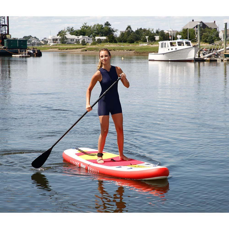 Aqua Leisure 10 Inflatable Stand-Up Paddleboard Drop Stitch w/Oversized Backpack f/Board Accessories [APR20925] - Wholesaler Elite LLC