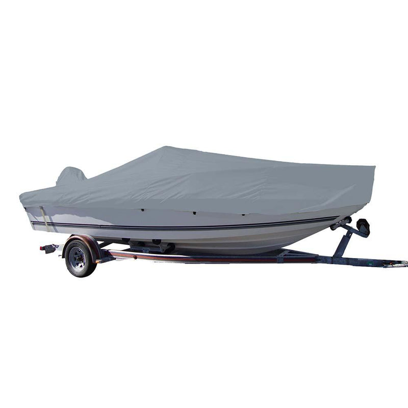 Carver Sun-DURA Styled-to-Fit Boat Cover f/20.5 V-Hull Center Console Fishing Boat - Grey [70020S-11] - Wholesaler Elite LLC