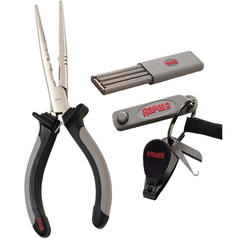 Rapala Combo Pack - Pliers, Clipper, Punch Sharpener [RTC-6PCHS] - Wholesaler Elite LLC