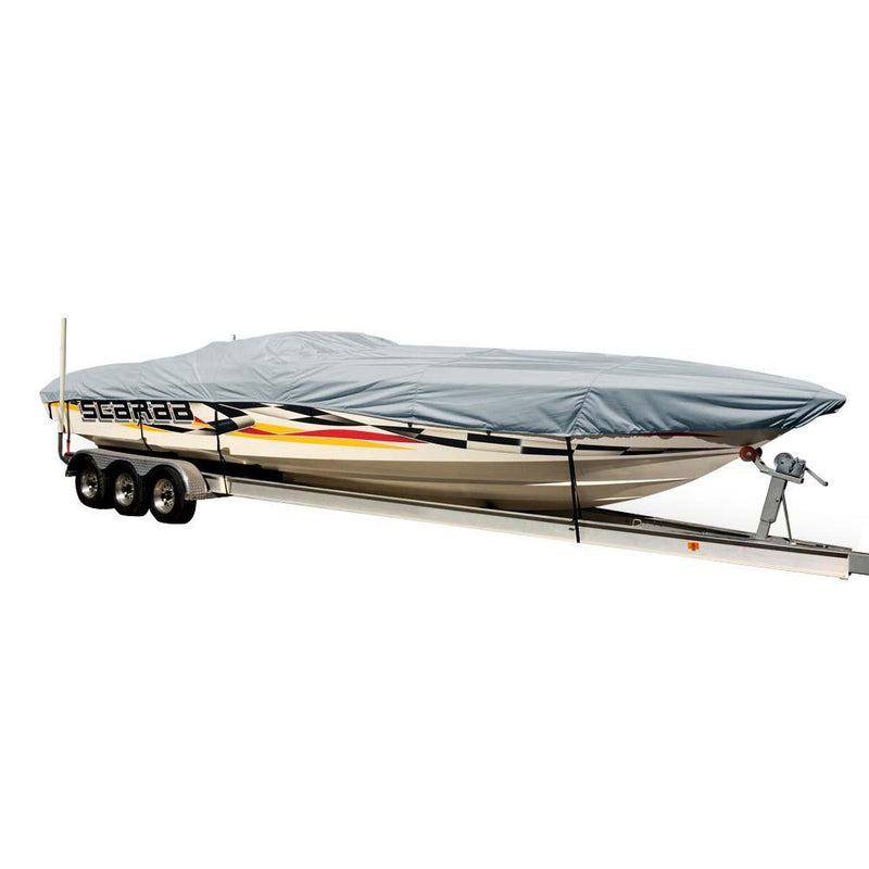 Carver Sun-DURA Styled-to-Fit Boat Cover f/21.5 Performance Style Boats - Grey [74321S-11] - Wholesaler Elite LLC