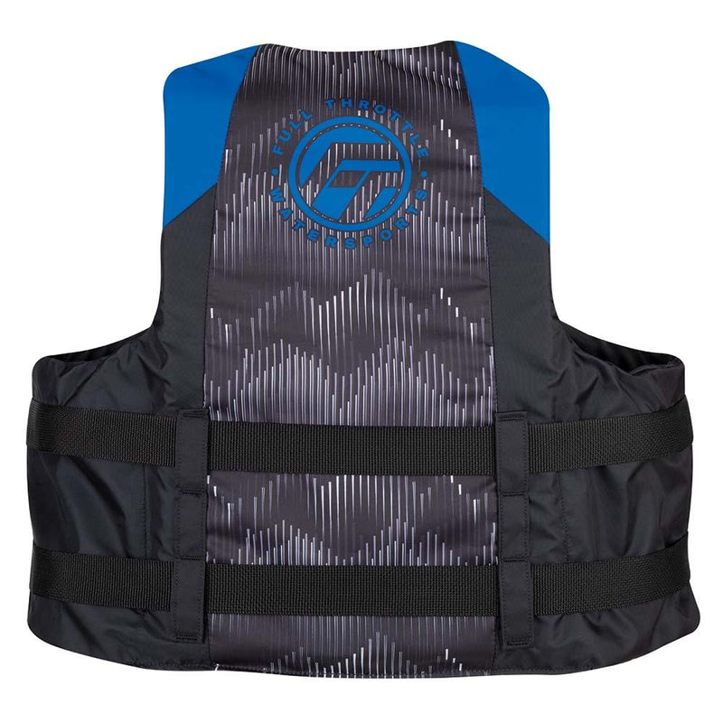 Full Throttle Adult Nylon Life Jacket - L/XL - Blue/Black [112200-500-050-22] - Wholesaler Elite LLC