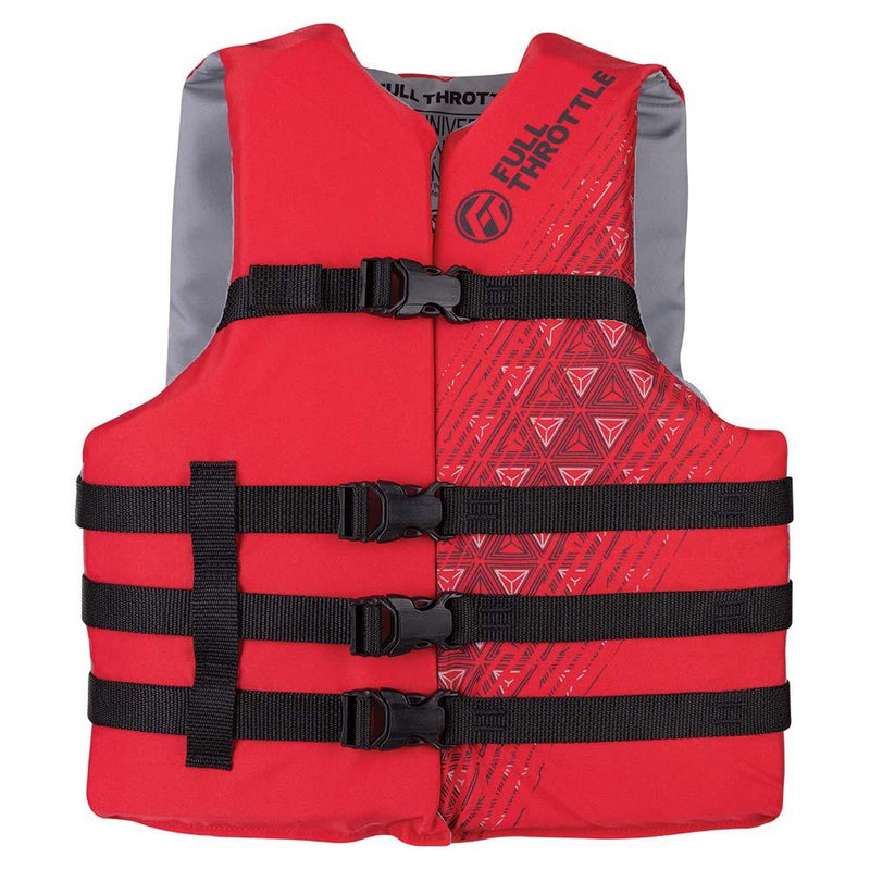 Full Throttle Adult Oversized Ski Life Jacket - Red [112000-100-005-22] - Wholesaler Elite LLC