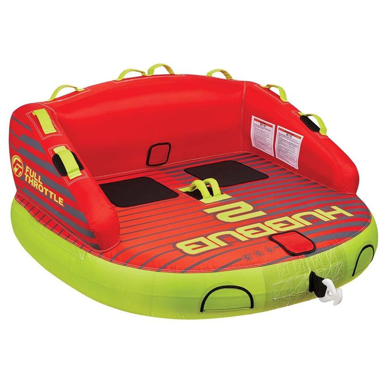 Full Throttle Hubbub 2 Towable Tube - 2 Rider - Red [303400-100-002-21] - Wholesaler Elite LLC