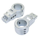 PTM Edge Board Rack Mounts - 2.38" Pipe Clamp - Silver [P13198-2380TEBCL] - Wholesaler Elite LLC