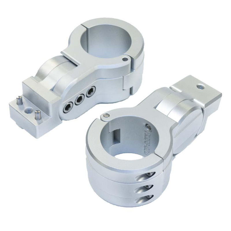 PTM Edge Board Rack Mounts - 2.38" Pipe Clamp - Silver [P13198-2380TEBCL] - Wholesaler Elite LLC