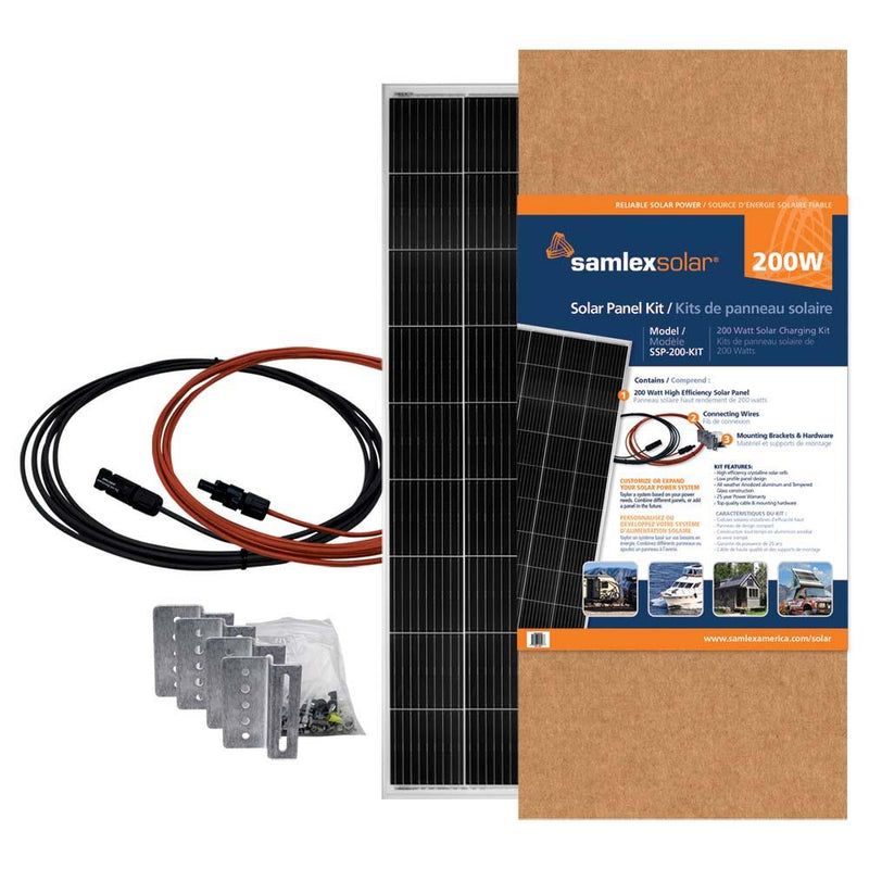 Samlex 200W Solar Panel Kit [SSP-200-KIT] - Wholesaler Elite LLC