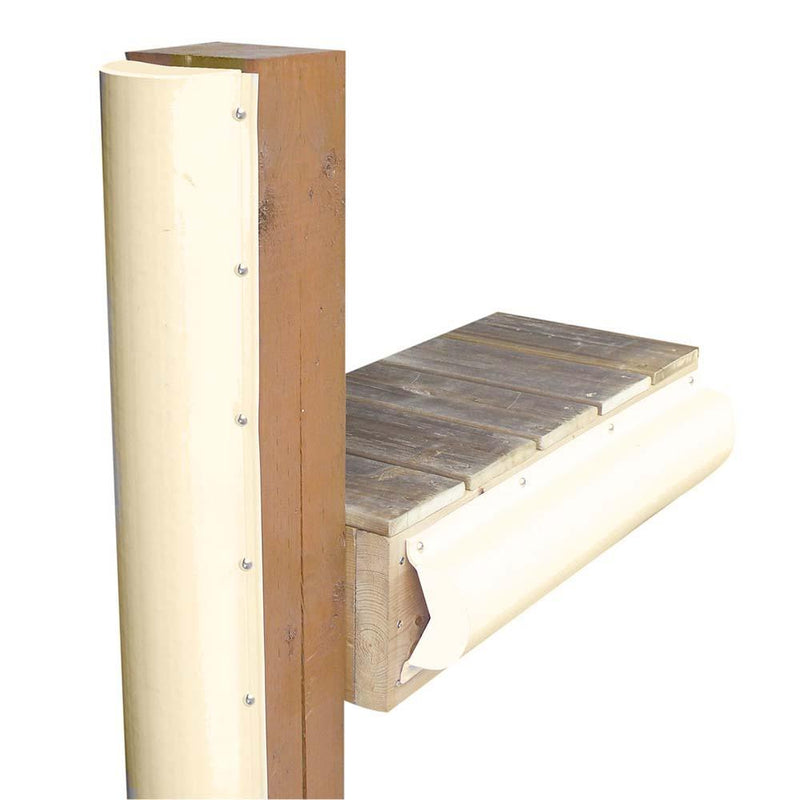 Dock Edge Piling Bumper - One End Capped - 6 - Beige [1020SF] - Wholesaler Elite LLC