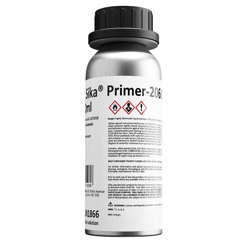Sika Primer-206 G+P Black 250ml Bottle [91572] - Wholesaler Elite LLC