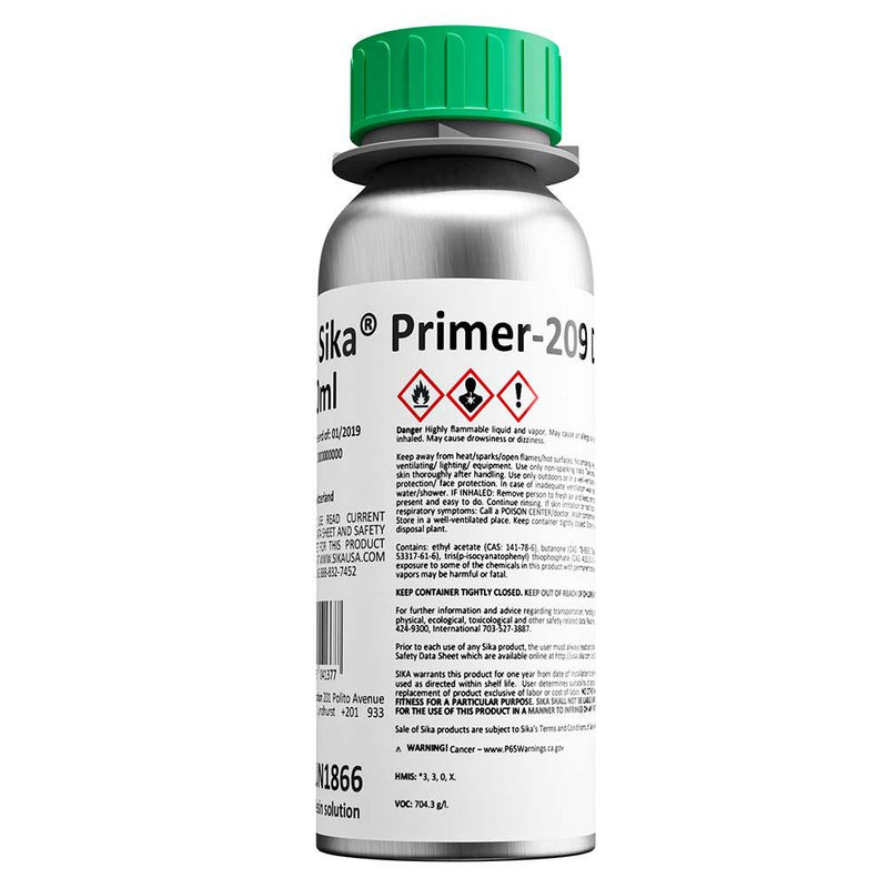Sika Primer-209 D Black 250ml Bottle [451588] - Wholesaler Elite LLC