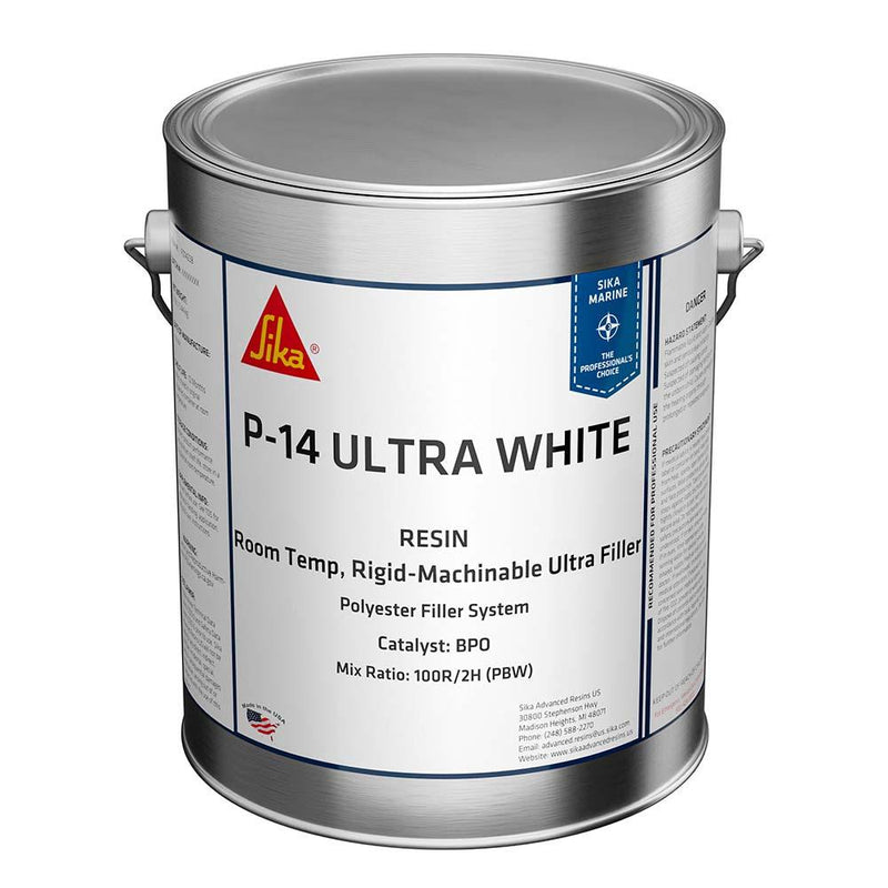 Sika SikaBiresin AP014 Polyester Fairing Compound White Gallon Can BPO Hardener Required [606126] - Wholesaler Elite LLC