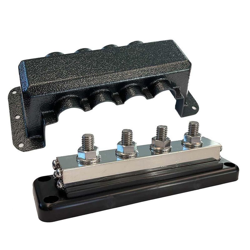 Victron Busbar 600A 4P Cover 4X 3/8" Plus 4X M8 Terminals [VBB160040010] - Wholesaler Elite LLC