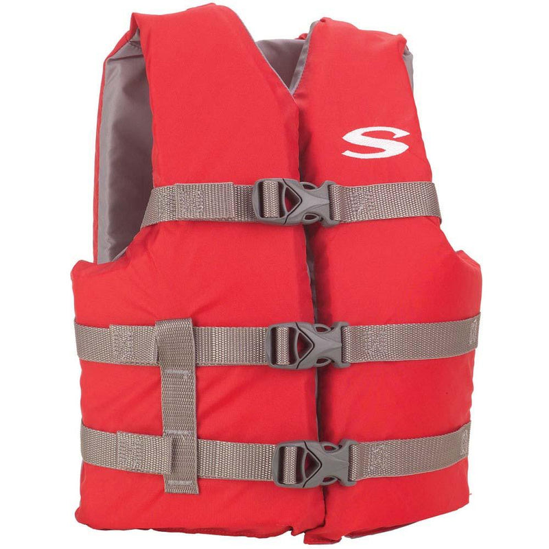 Stearns Youth Classic Vest Life Jacket - 50-90lbs - Red/Grey [2159436] - Wholesaler Elite LLC