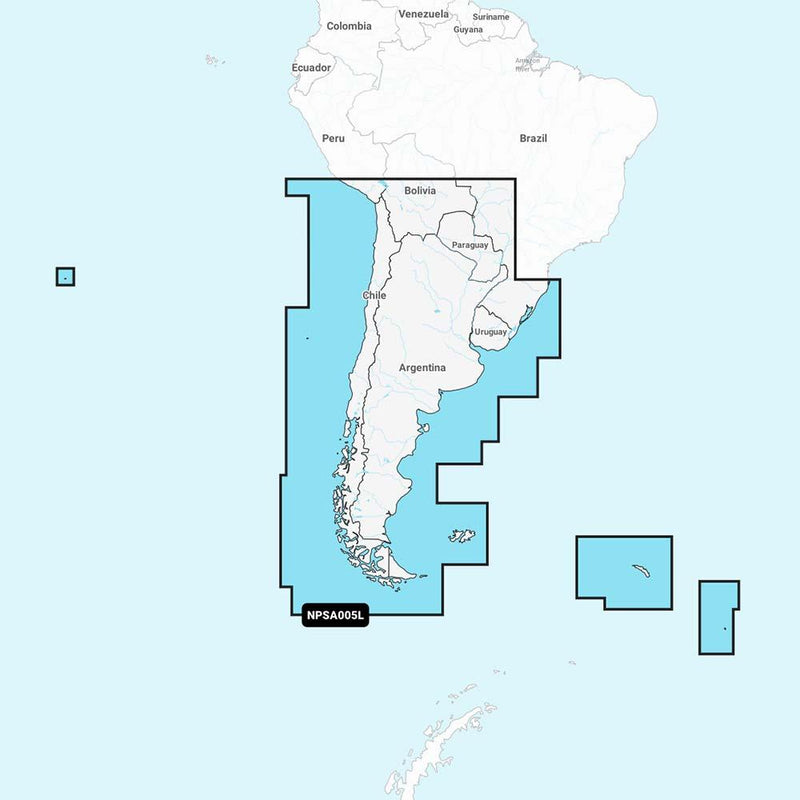 Navionics Platinum+ NPSA005L - Chile, Argentina Easter Island [010-C1365-40] - Wholesaler Elite LLC