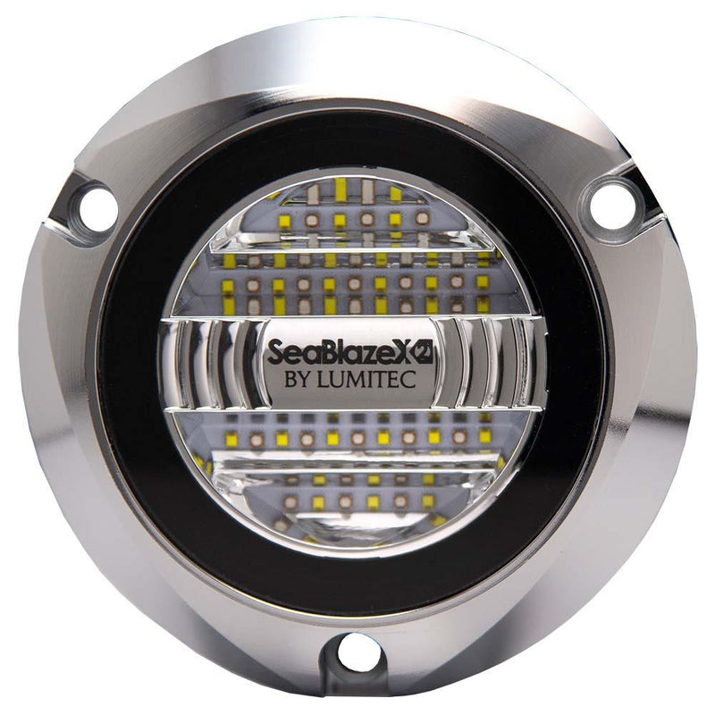 Lumitec Seablaze X2 Underwater Light Dual Color White Blue Polished Housing [101592] - Wholesaler Elite LLC