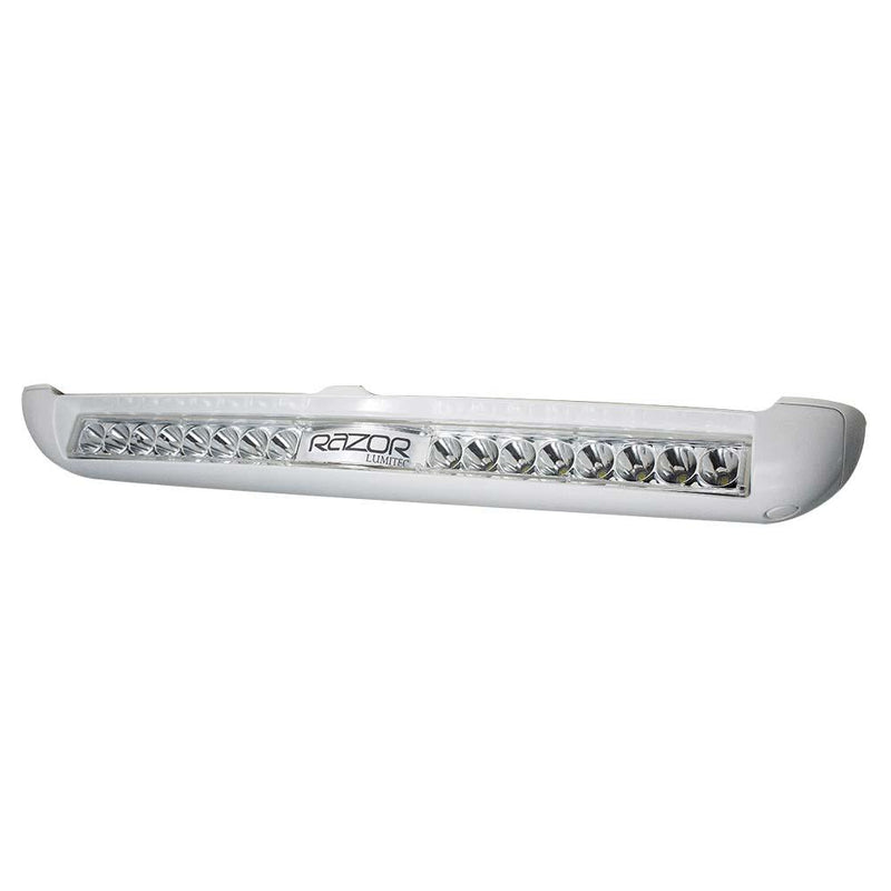 Lumitec Razor Light Bar - Spot - White Housing w/Inverted Logo Flush Mount [101603] - Wholesaler Elite LLC