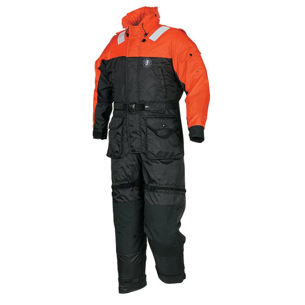 Mustang Deluxe Anti-Exposure Coverall Work Suit - Orange/Black - Medium [MS2175-33-M-206] - Wholesaler Elite LLC
