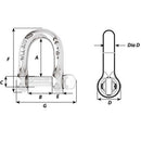 Wichard Self-Locking D Shackle - Diameter 10mm - 13/32" [01205] - Wholesaler Elite LLC