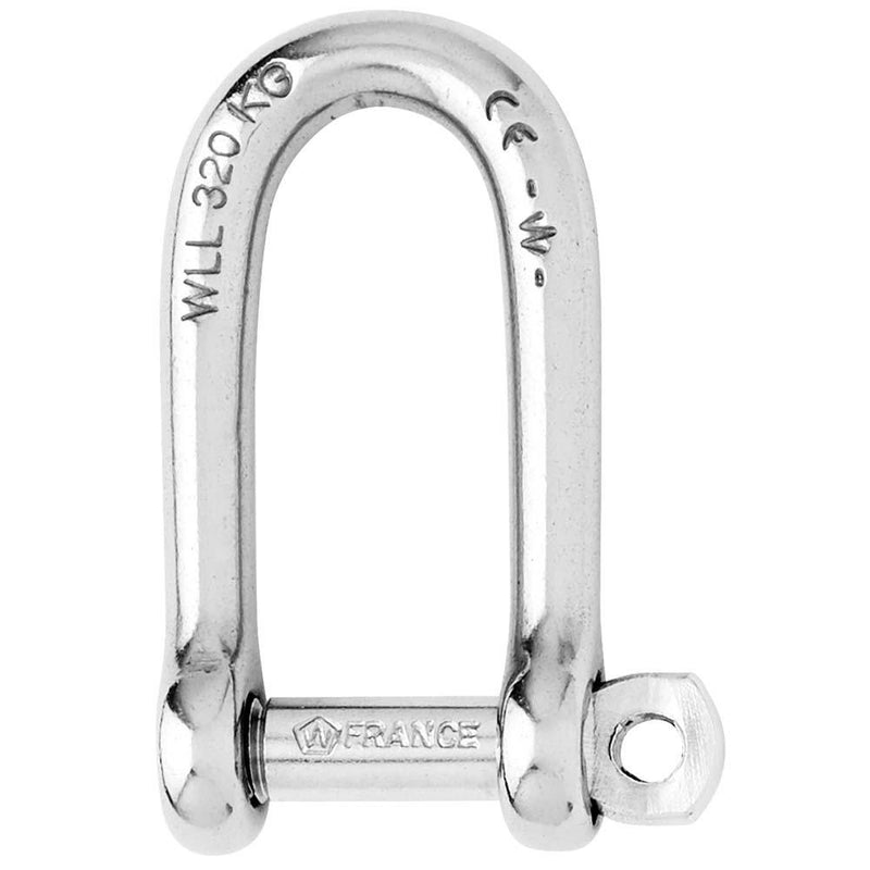 Wichard Self-Locking Long D Shackle - Diameter 6mm - 1/4" [01213] - Wholesaler Elite LLC