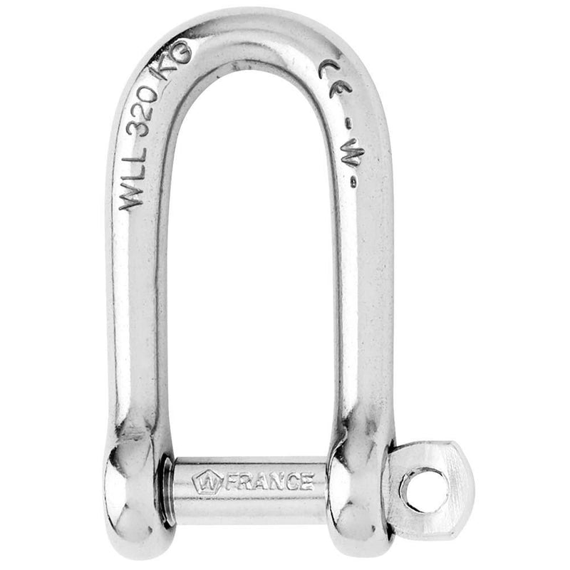 Wichard Self-Locking Long D Shackle - Diameter 6mm - 1/4" [01213] - Wholesaler Elite LLC