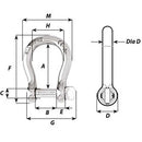 Wichard Self-Locking Bow Shackle - Diameter 12mm - 15/32" [01246] - Wholesaler Elite LLC