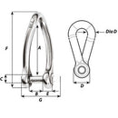 Wichard Captive Pin Twisted Shackle - Diameter 8mm - 5/16" [01424] - Wholesaler Elite LLC