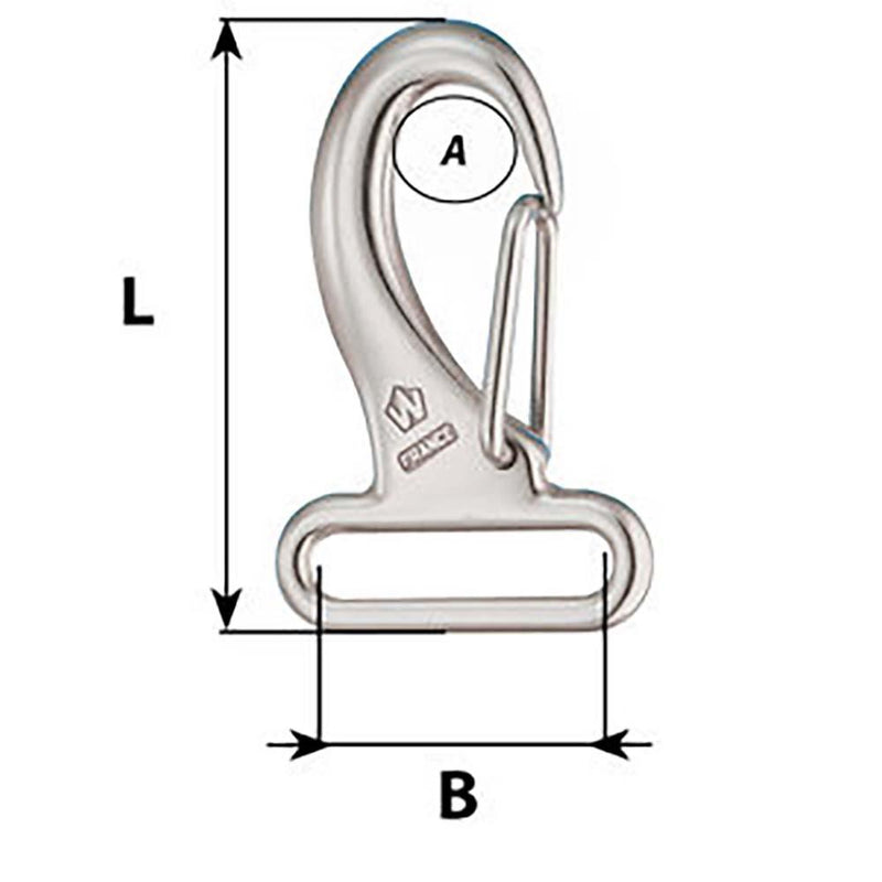 Wichard Webbing Snap Hook - 30mm - Length 60mm [02284] - Wholesaler Elite LLC