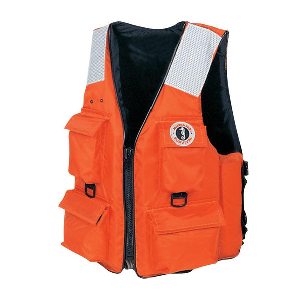 Mustang 4-Pocket Flotation Vest - Orange - XXL [MV3128T2-2-XXL-216] - Wholesaler Elite LLC