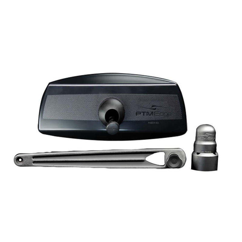 PTM Edge UCX-17 PRO Pontoon Mirror/Bracket Kit - Titanium Grey [P13157-170TEBGR] - Wholesaler Elite LLC