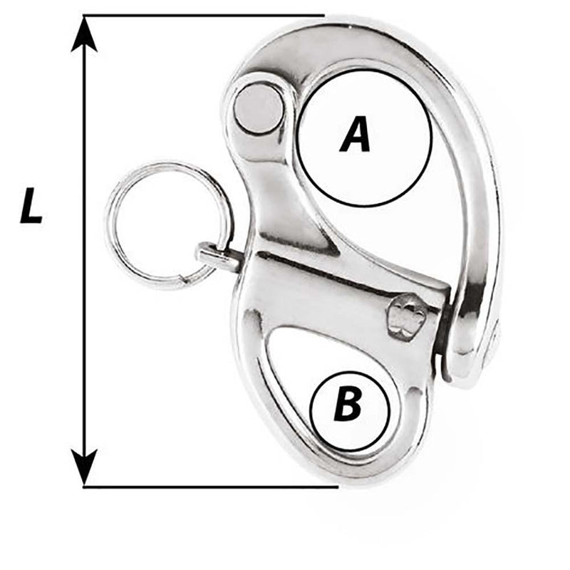 Wichard 2" Snap Shackle w/Fixed Eye - 50mm [02471] - Wholesaler Elite LLC