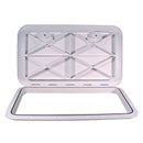 Beckson 14" x 24" Flush Hatch White - ASA Material - Acrylonitrile Styrene Acrylate [HT1424AW] - Wholesaler Elite LLC
