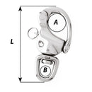 Wichard 4-3/4" Snap Shackle w/Swivel Eye [02477] - Wholesaler Elite LLC